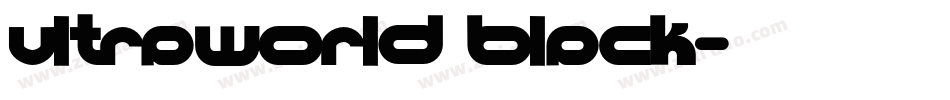Ultraworld black字体转换